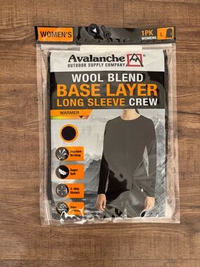 Wool Blend Base Layer Long Sleeve Crew